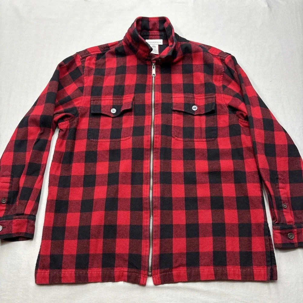 Jones New‎ York Women's Lg Red & Black Buffalo Plaid Jacket